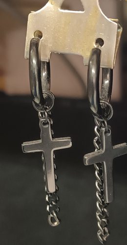 Boucle-doreille-HOLY-GD-en-acier-noir-PVD-bijouterie-a-Toulon
